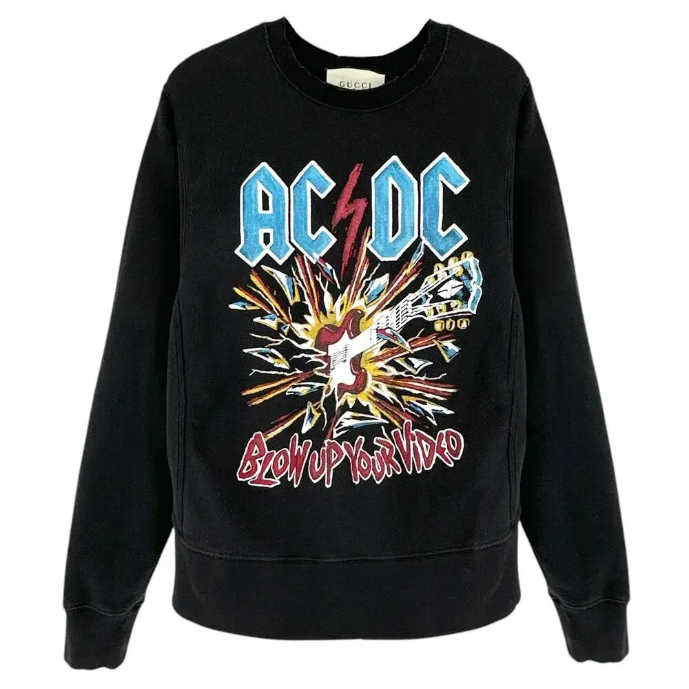 GUCCI AC/DC Logo Sweatshirt XS